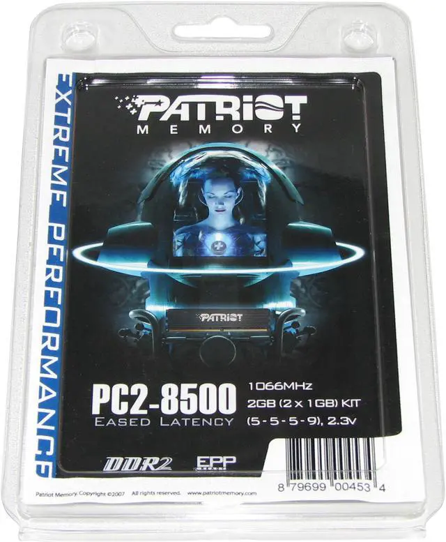 Alt view image 3 of 3 - Patriot Extreme Performance 2GB (2 x 1GB) DDR2 1066 (PC2 8500) Dual Channel Kit Desktop Memory Model PDC22G8500ELK