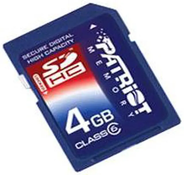 Alt view image 2 of 3 - Patriot 4GB Secure Digital High-Capacity (SDHC) Flash Card Model PSF4GSDHC6