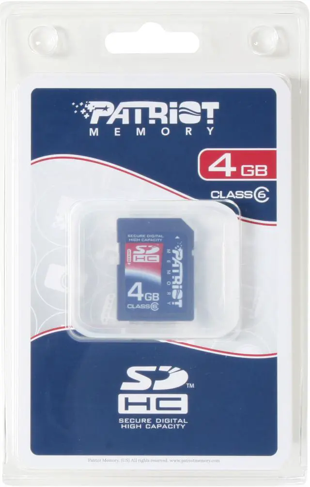 Alt view image 3 of 3 - Patriot 4GB Secure Digital High-Capacity (SDHC) Flash Card Model PSF4GSDHC6