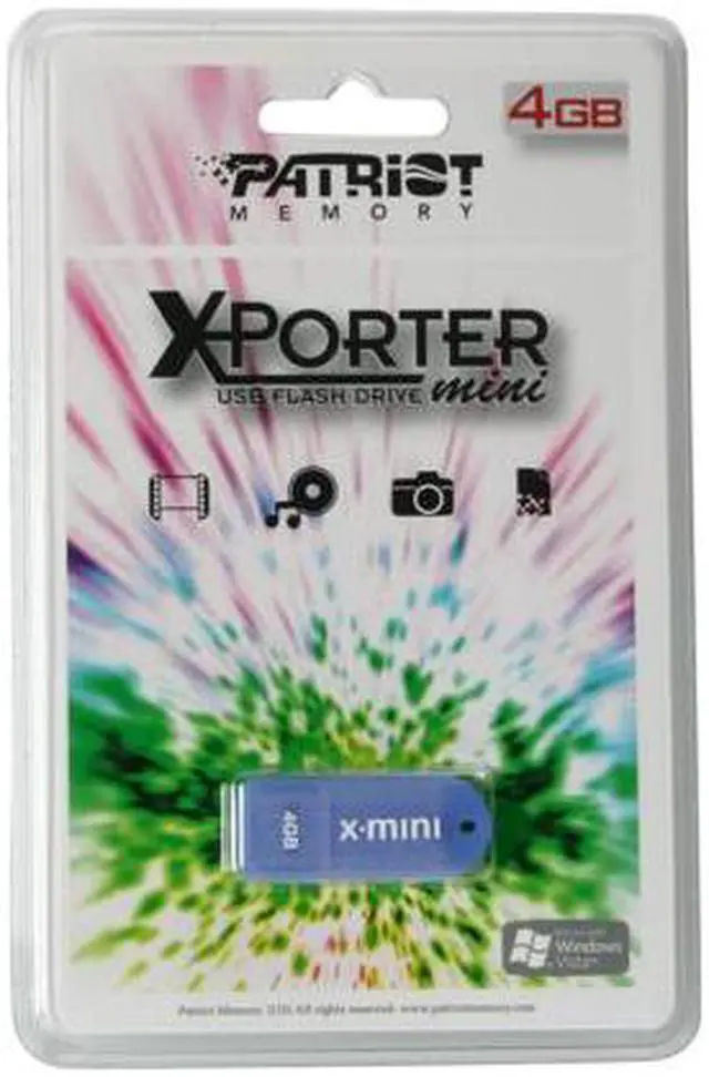 Alt view image 3 of 3 - Patriot 4GB Flash Drive (USB2.0 Portable) PSF4GMUSB(Blue)