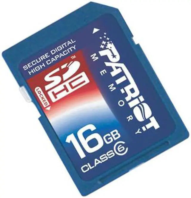 Main image of Patriot 16GB Secure Digital High-Capacity (SDHC) Flash Card Model PSF16GSDHC6