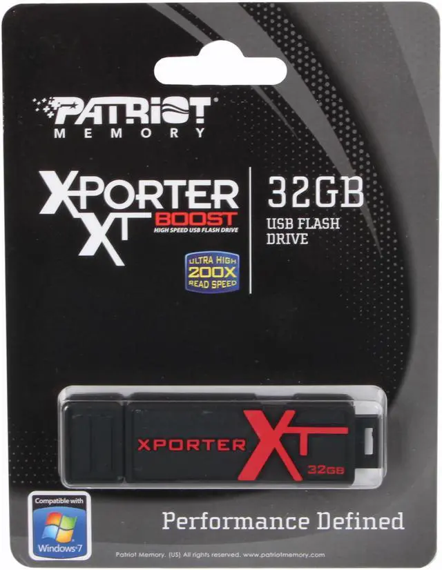 Alt view image 5 of 5 - Patriot Xporter XT Boost 32GB Flash Drive (USB2.0 Portable) PEF32GUSB