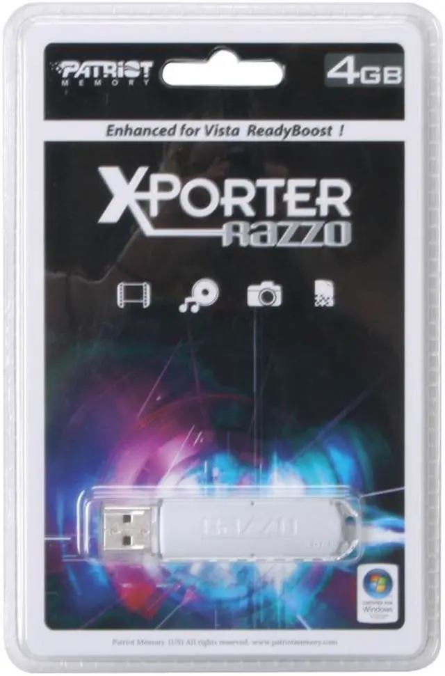 Alt view image 2 of 2 - Patriot Razzo 4GB Flash Drive (USB2.0 Portable) PSF4GRUSB