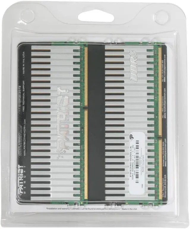 Alt view image 3 of 3 - Patriot Viper 4GB (2 x 2GB) DDR3 1600 (PC3 12800) Dual Channel Kit Desktop Memory Model PVS34G1600LLK