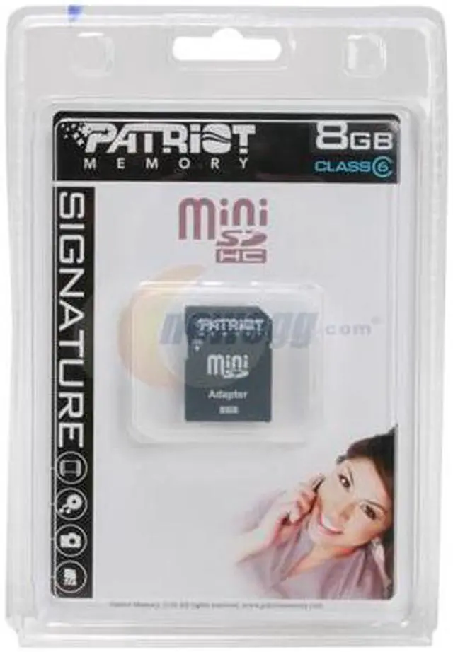 Main image of Patriot 8GB Mini SDHC Flash Card Model PSF8GMSDHC6