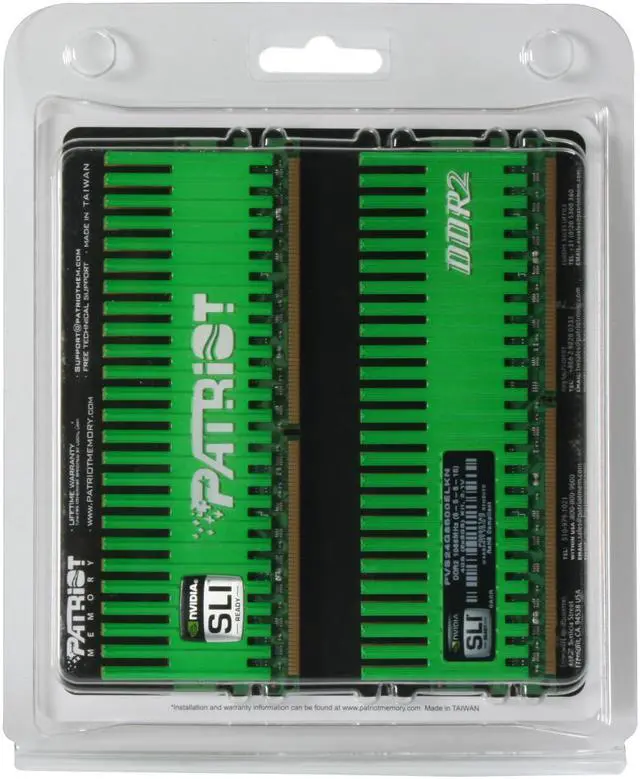 Alt view image 4 of 4 - Patriot Viper 4GB (2 x 2GB) DDR2 1066 (PC2 8500) Dual Channel Kit Desktop Memory Model PVS24G8500ELKN