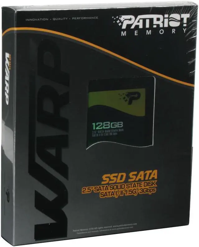 Alt view image 2 of 2 - Patriot Warp 2.5" 128GB SATA II Internal Solid State Drive (SSD) PE128GS25SSDR