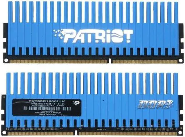 Alt view image 3 of 4 - Patriot Viper 3GB (3 x 1GB) DDR3 1600 (PC3 12800) Desktop Memory Model PVT33G1600LLK