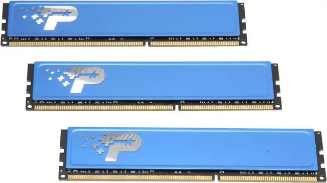 Alt view image 2 of 3 - Patriot 6GB (3 x 2GB) DDR3 1066 (PC3 8500) Triple Channel Kit Desktop Memory Model PSD36G1066KH