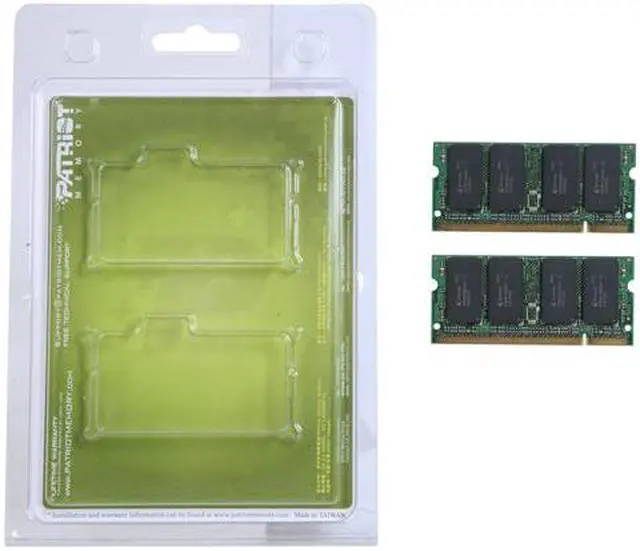 Alt view image 3 of 3 - Patriot Signature 8GB (2 x 4GB) 200-Pin DDR2 SO-DIMM DDR2 800 (PC2 6400) Laptop Memory Model PSD28G800SK
