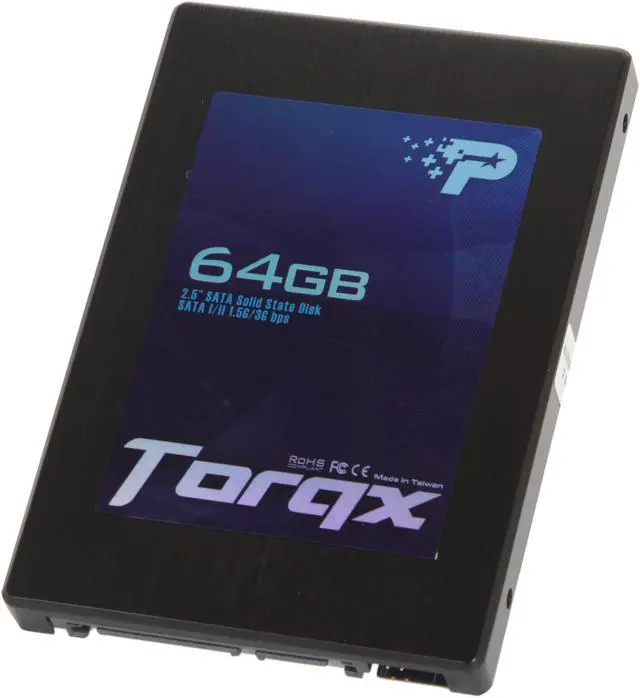 Main image of Patriot Torqx 2.5" 64GB SATA II Internal Solid State Drive (SSD) PFZ64GS25SSDR