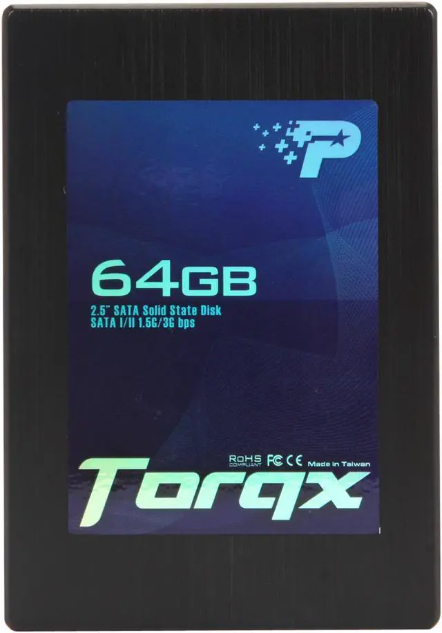 Alt view image 2 of 4 - Patriot Torqx 2.5" 64GB SATA II Internal Solid State Drive (SSD) PFZ64GS25SSDR