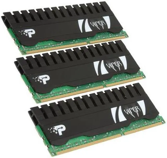 Main image of Patriot Viper II 6GB (3 x 2GB) DDR3 2000 (PC3 16000) Low Latency Kit with 3DMark Vantage Model PV236G2000LLKB