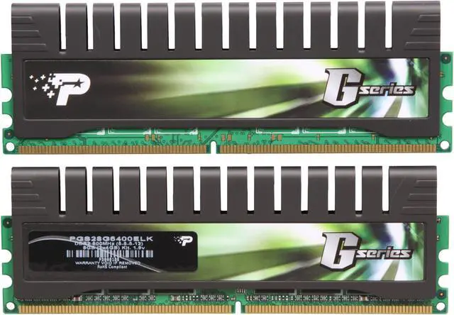 Alt view image 2 of 3 - Patriot Gamer Series 8GB (2 x 4GB) DDR2 800 (PC2 6400) Desktop Memory Model PGS28G6400ELK