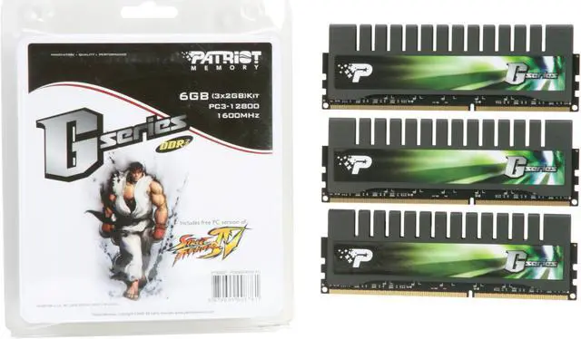 Alt view image 12 of 12 - Patriot Gamer Series 6GB (3 x 2GB) DDR3 1600 (PC3 12800) Desktop Memory Model PGS36G1600ELKC