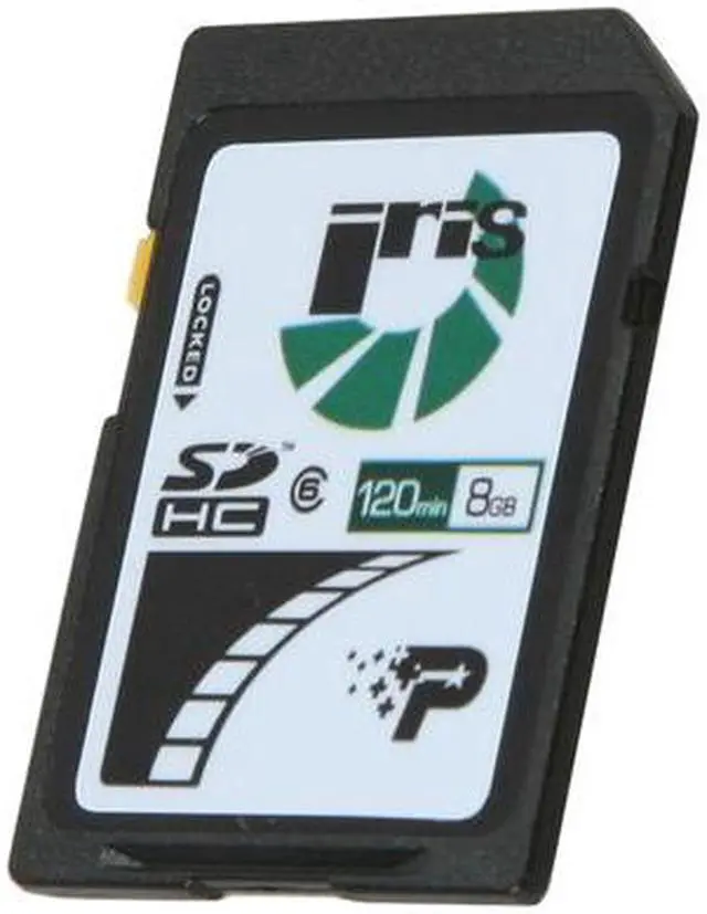 Main image of Patriot Iris 8GB Secure Digital High-Capacity (SDHC) Flash Card Model PSF8GISDHC6