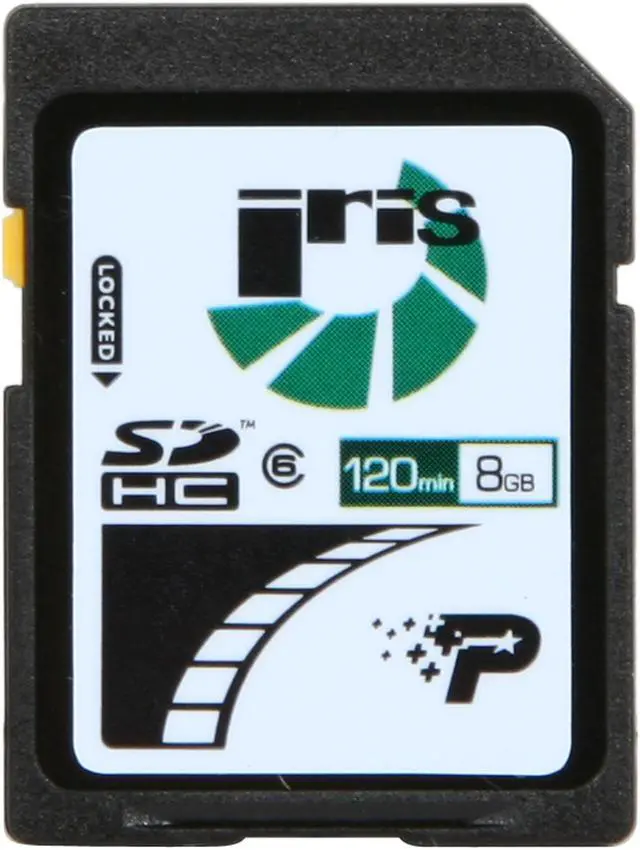 Alt view image 2 of 5 - Patriot Iris 8GB Secure Digital High-Capacity (SDHC) Flash Card Model PSF8GISDHC6