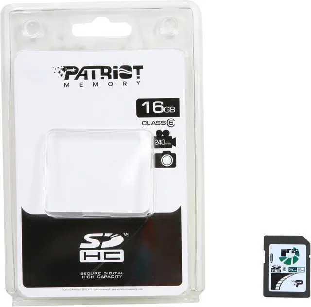 Alt view image 5 of 5 - Patriot Iris 16GB Secure Digital High-Capacity (SDHC) Flash Card Model PSF16GISDHC6
