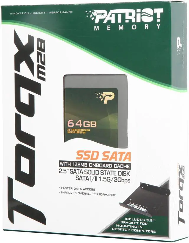 Alt view image 6 of 7 - Patriot Torqx M28 2.5" 64GB SATA II Internal Solid State Drive (SSD) PTX64GS25SSDR