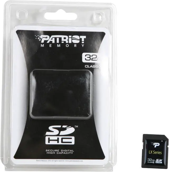 Alt view image 5 of 5 - Patriot LX Series 32GB Secure Digital High-Capacity (SDHC) Flash Card Model PSF32GSDHC10