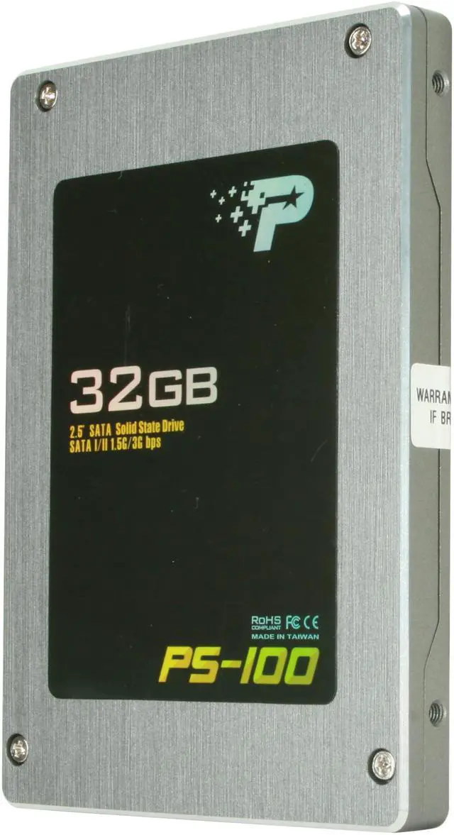 Alt view image 3 of 7 - Patriot PS-100 2.5" 32GB SATA I/II MLC Internal Solid State Drive (SSD) PS32GS25SSDR
