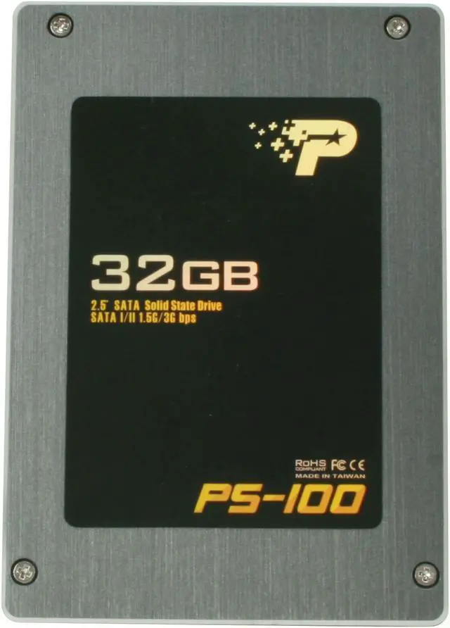Alt view image 4 of 7 - Patriot PS-100 2.5" 32GB SATA I/II MLC Internal Solid State Drive (SSD) PS32GS25SSDR
