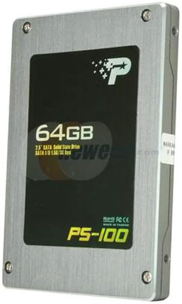 Alt view image 2 of 6 - Patriot PS-100 2.5" 64GB SATA I/II MLC Internal Solid State Drive (SSD) PS64GS25SSDR