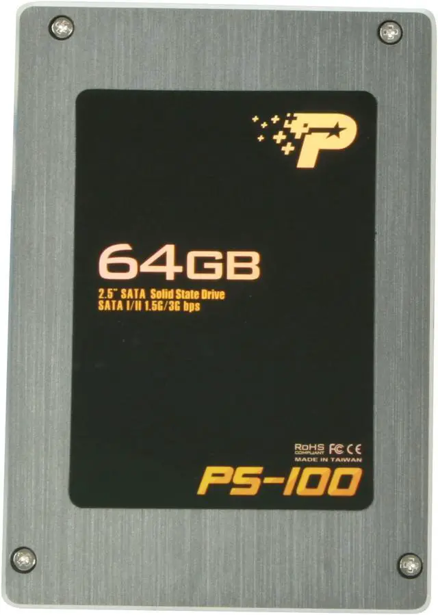 Alt view image 3 of 6 - Patriot PS-100 2.5" 64GB SATA I/II MLC Internal Solid State Drive (SSD) PS64GS25SSDR