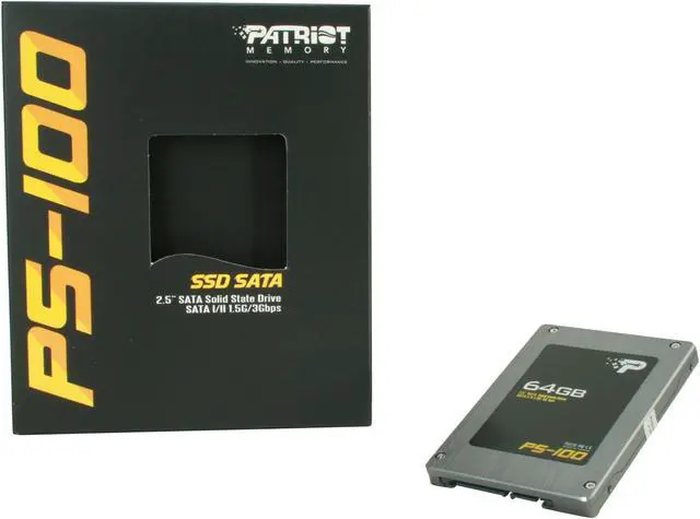 Alt view image 6 of 6 - Patriot PS-100 2.5" 64GB SATA I/II MLC Internal Solid State Drive (SSD) PS64GS25SSDR