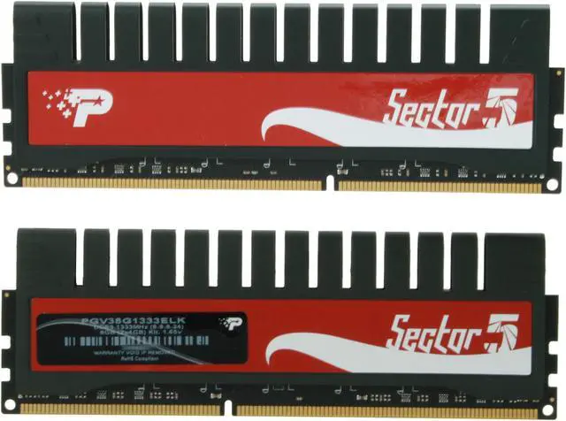 Alt view image 2 of 3 - Patriot G Series ‘Sector 5’ Edition 8GB (2 x 4GB) DDR3 1333 (PC3 10666) Desktop Memory Model PGV38G1333ELK