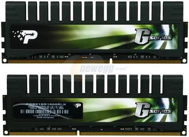 Alt view image 2 of 3 - Patriot Gamer Series 12GB (3 x 4GB) DDR3 1600 (PC3 12800) Desktop Memory Model PGS312G1600ELK