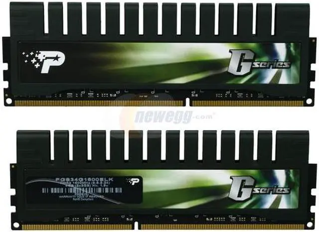 Alt view image 2 of 3 - Patriot Gamer Series 4GB (2 x 2GB) DDR3 1600 (PC3 12800) Desktop Memory Model PGS34G1600ELK