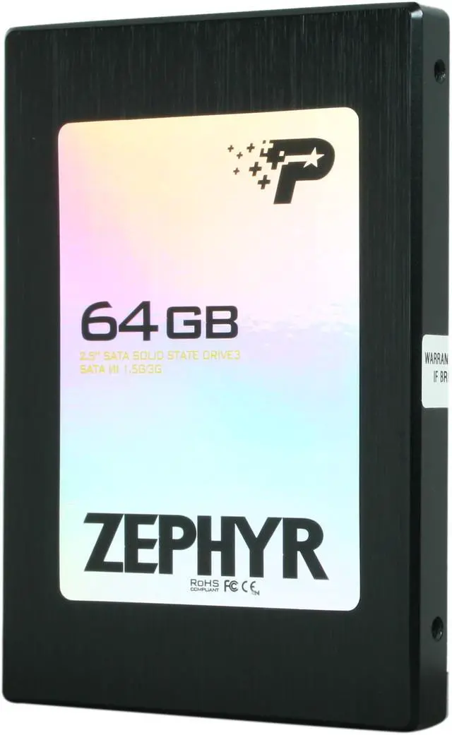 Main image of Patriot Zephyr 2.5" 64GB SATA II MLC Internal Solid State Drive (SSD) PZ64GS25SSDR