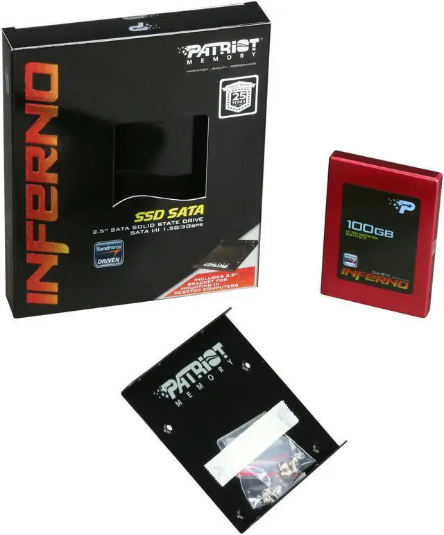 Alt view image 6 of 6 - Patriot Inferno 2.5" 100GB SATA II MLC Internal Solid State Drive (SSD) PI100GS25SSDR
