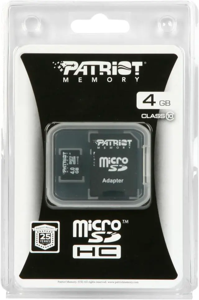 Alt view image 4 of 4 - Patriot LX Series Class 10 4GB Micro SDHC Flash Card Model PSF4GMCSDHC10