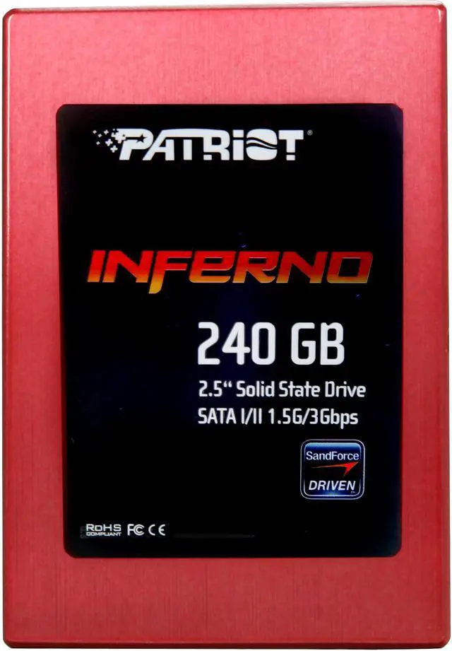 Alt view image 2 of 5 - Patriot Inferno 2.5" 240GB SATA II MLC Internal Solid State Drive (SSD) PI240GS25SSDR