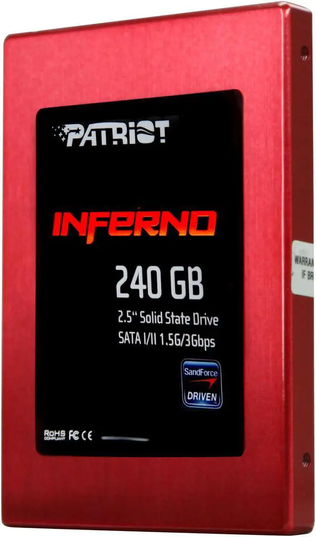 Main image of Patriot Inferno 2.5" 240GB SATA II MLC Internal Solid State Drive (SSD) PI240GS25SSDR