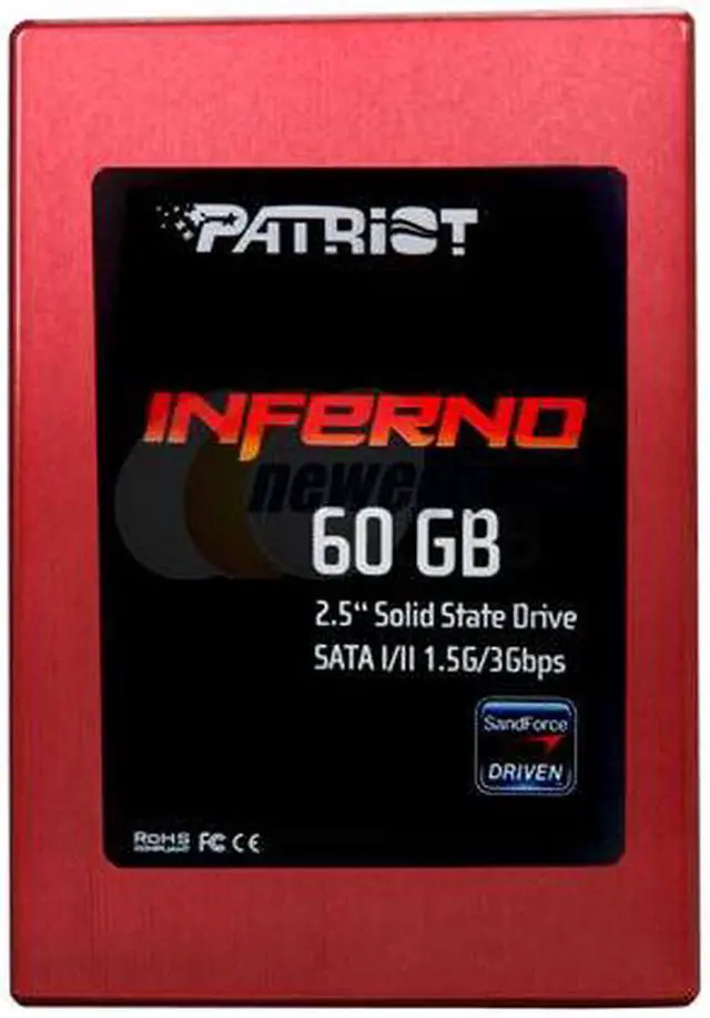 Alt view image 2 of 5 - Patriot Inferno 2.5" 60GB SATA II MLC Internal Solid State Drive (SSD) PI60GS25SSDR