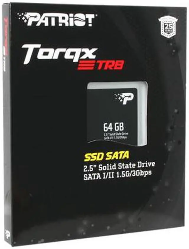 Main image of Patriot Torqx TRB 2.5" 64GB SATA II Internal Solid State Drive (SSD) PT64GS25SSDR