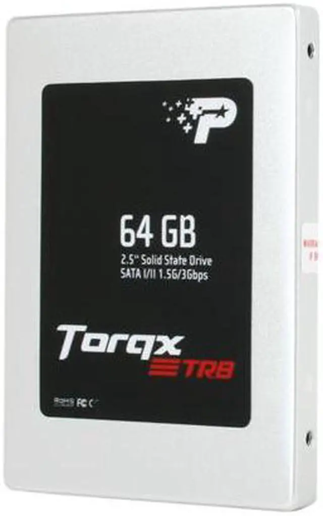 Alt view image 2 of 4 - Patriot Torqx TRB 2.5" 64GB SATA II Internal Solid State Drive (SSD) PT64GS25SSDR
