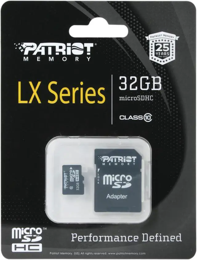Alt view image 4 of 4 - Patriot LX Series 32GB Class 10 Micro SDHC Flash Card Model PSF32GMCSDHC10