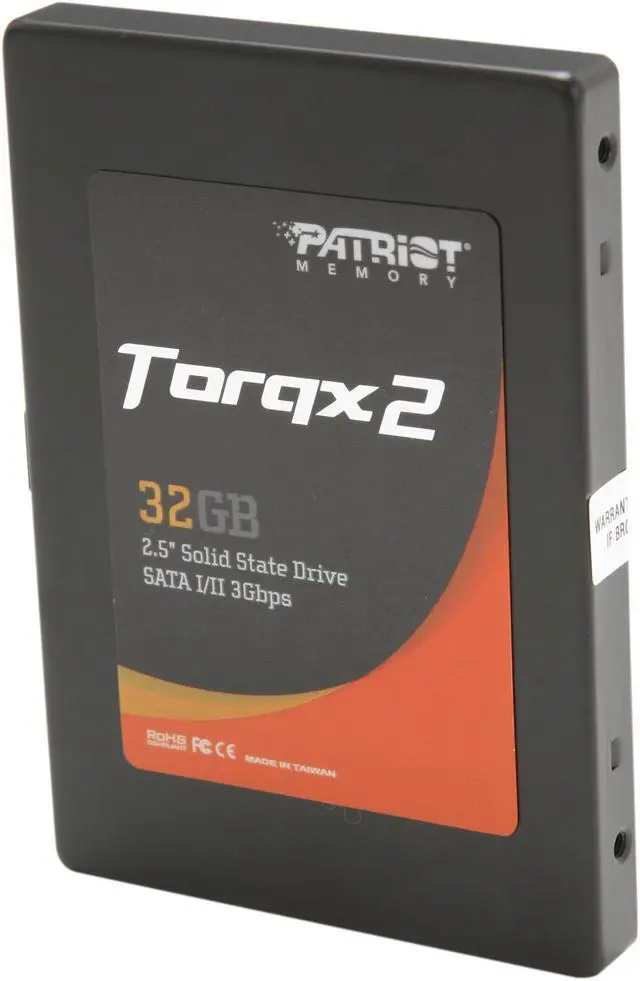 Main image of Patriot Torqx 2 2.5" 32GB SATA II Internal Solid State Drive (SSD) PT232GS25SSDR