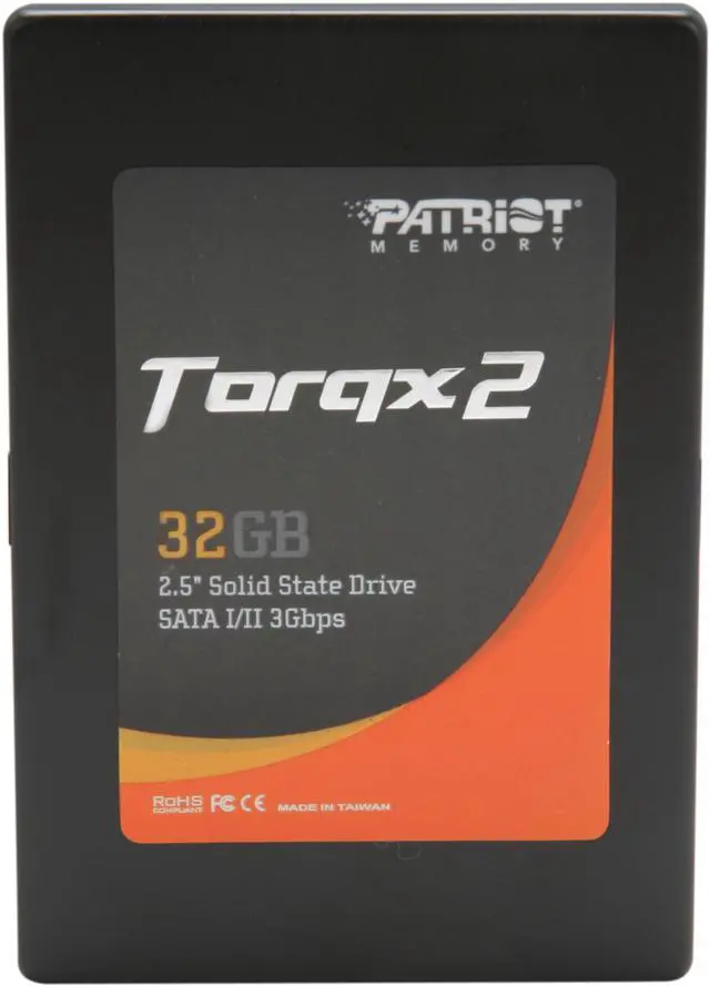 Alt view image 2 of 5 - Patriot Torqx 2 2.5" 32GB SATA II Internal Solid State Drive (SSD) PT232GS25SSDR