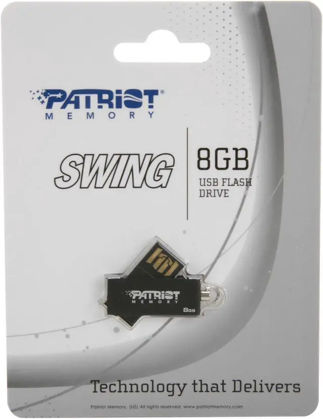 Alt view image 4 of 4 - Patriot Swing 8GB USB 2.0 Flash Drive PSF8GSBUSB