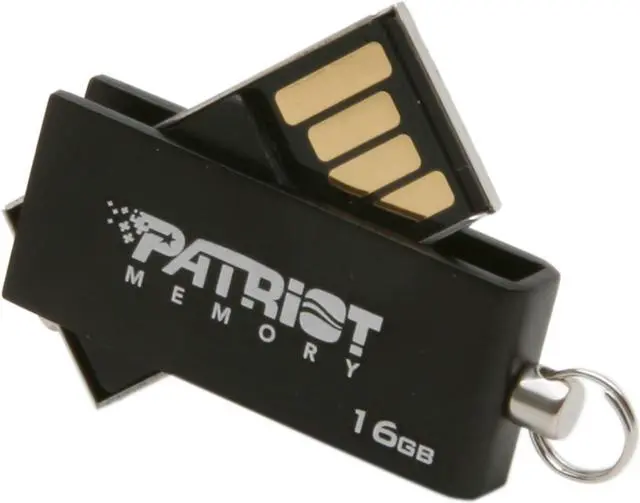 Main image of Patriot Swing 16GB USB 2.0 Flash Drive (Black) PSF16GSBUSB