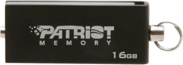 Alt view image 2 of 4 - Patriot Swing 16GB USB 2.0 Flash Drive (Black) PSF16GSBUSB