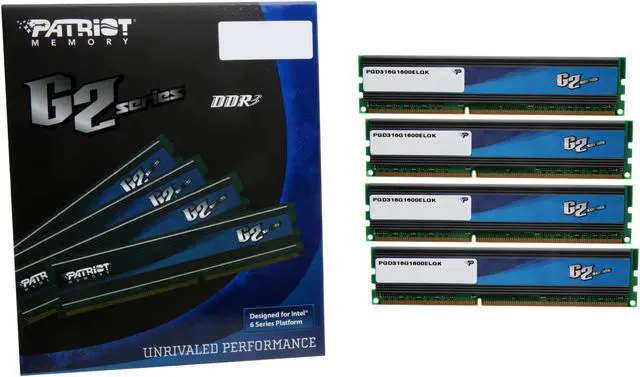 Alt view image 3 of 3 - Patriot Extreme Performance 16GB (4 x 4GB) DDR3 1600 (PC3 12800) Desktop Memory Model PGD316G1600ELQK