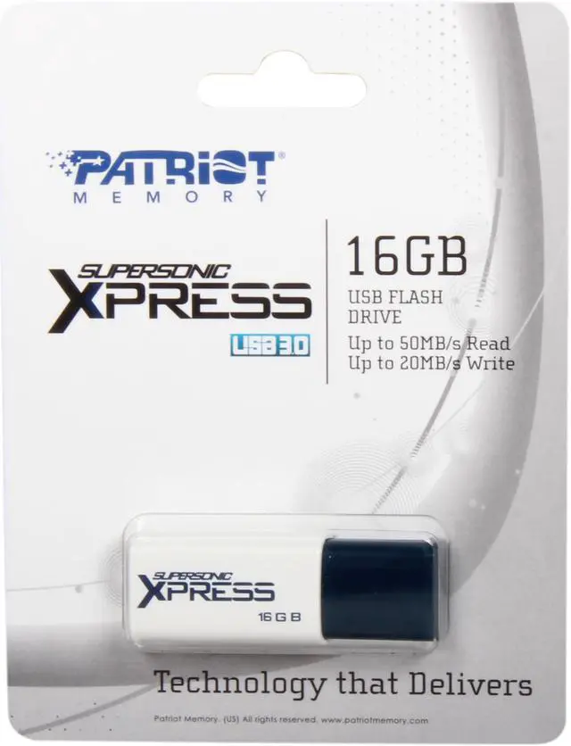 Alt view image 7 of 7 - Patriot Supersonic Xpress 16GB USB 3.0 Flash Drive PSF16GXPUSB