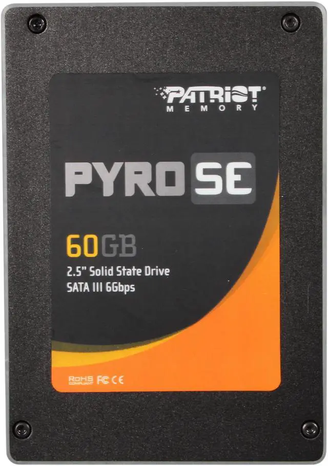 Alt view image 3 of 6 - Patriot Pyro SE 2.5" 60GB SATA III MLC Internal Solid State Drive (SSD) PPSE60GS25SSDR