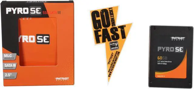 Alt view image 6 of 6 - Patriot Pyro SE 2.5" 60GB SATA III MLC Internal Solid State Drive (SSD) PPSE60GS25SSDR
